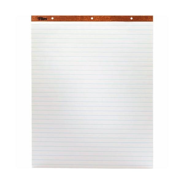 Tops Easel Pad, 15lb, 8-3/4in Spc, 50 Sheets, 27inx34in, WE, 2PK TOP79041 - main